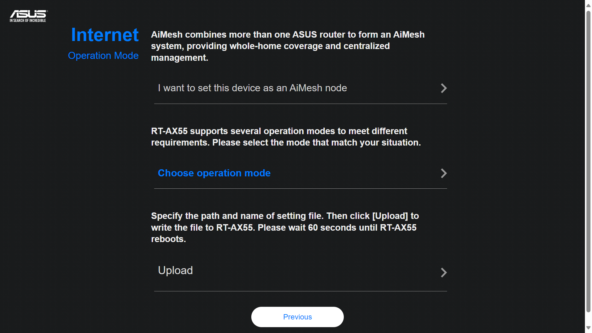 Asus Modem EWAN Service Configuration Superloop